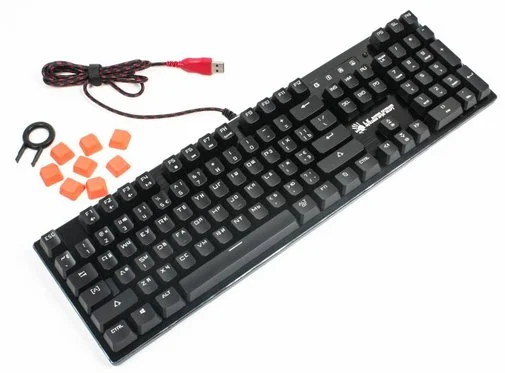 Фото: Клавіатура Bloody B820R Full Light Strike Red Black № 5 | KTC