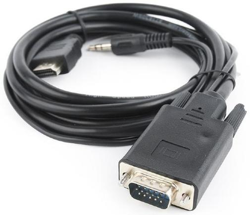 Перехідник-конвертер HDMI to VGA/audio Cablexpert 4,5m. Black