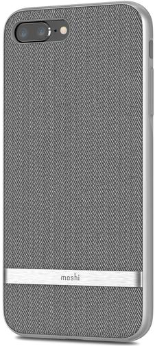 for Apple iPhone 8 Plus/7 Plus - Vesta Textured Hardshell Case Herringbone Gray