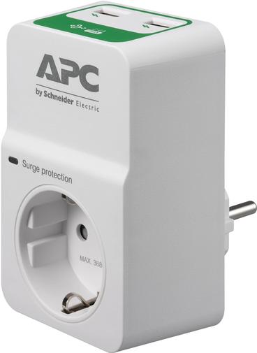 Мережевий фільтр APC PM1WU2-RS 2xUSB White