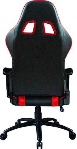 Крісло ігрове Hator Sport Essential, PU шкіра, Al основа, Black/Red