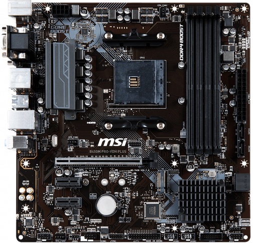 Материнська плата MSI B450M PRO-VDH PLUS