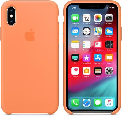 Чохол-накладка Apple для iPhone XS - Silicone Case Papaya