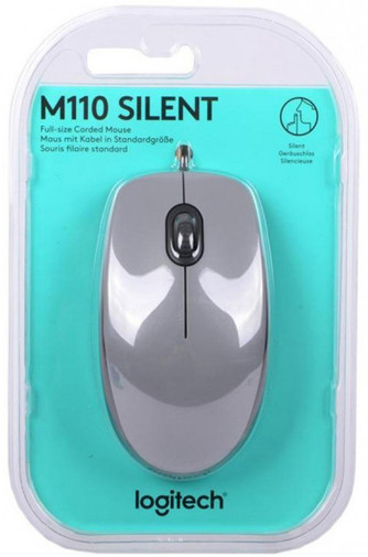 Миша Logitech M110 Silent Mid Grey (910-005490)