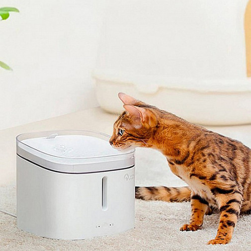 Поїлка для тварин Kitten Puppy Water Dispenser White (MG-WF001)