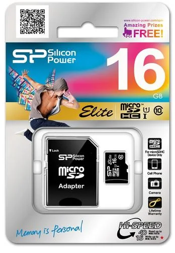 Фото: FLASH пам'ять Silicon Power Elite Micro SDHC 16GB with adapter (SP016GBSTHBU1V10-SP) № 4 | KTC