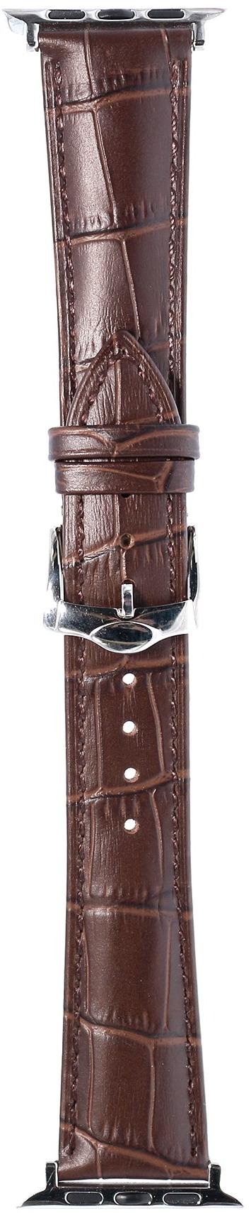 Ремінець HiC Crocodail Leather Loop Band for Apple Watch 42/44mm Brown