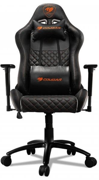 Крісло ігрове Cougar Armor Pro, Екошкіра, Al основа, Black