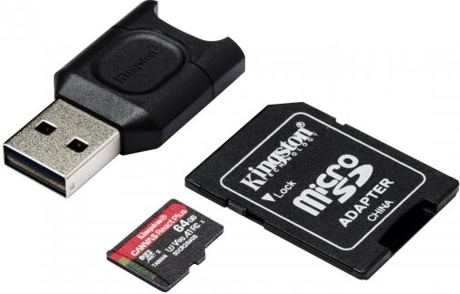 Карта пам'яті Kingston Canvas React Plus Micro SDXC 64GB MLPMR2/64GB