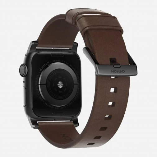 Фото: Ремінець Nomad for Apple Watch 42/44mm - Modern Strap Black/Brown (NM1A4RBM00) № 7 | KTC