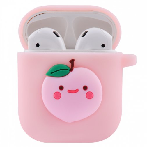 Чохол HiC for Airpods - Fruits Silicone Case 1/2 Peach