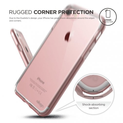 Чохол Elago for Apple iPhone 8/7/SE - Dualistic Case Rose Gold (ES7DL-RGD-RT)