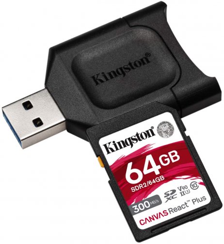 Карта пам'яті Kingston Canvas React Plus SDXC 64GB (MLPR2/64GB)