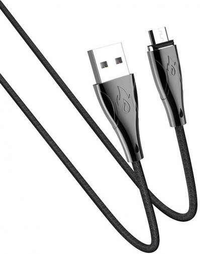 Кабель Hoco U75 Blaze AM / Micro USB 1.2m Black (U75 Blaze Micro 3A/1,2m. Black)