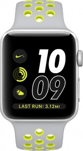 Ремінець HiC for Apple Watch 42/44mm - Nike Silicone Case Silver/Volt