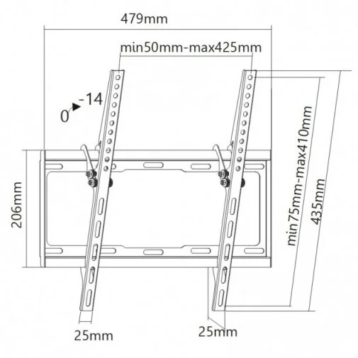 Фото: Кронштейн UniBracket BZ01-41 Black № 9 | KTC