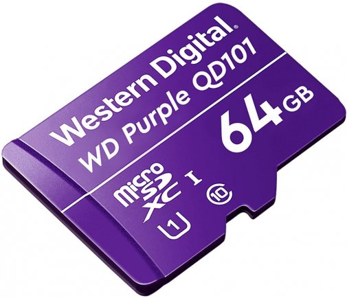 Карта пам'яті Western Digital Purple QD101 Micro SDXC 64GB (WDD064G1P0C)