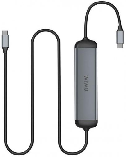 USB-хаб WIWU Alpha 521H Grey