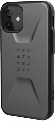Чохол UAG for Apple iPhone 12 Mini - Civilian Silver (11234D113333)