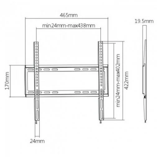 Фото: Кронштейн UniBracket BZ03-40 Black № 5 | KTC
