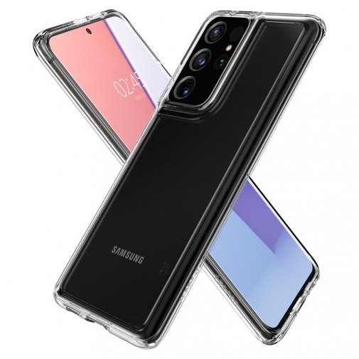 Чохол-накладка Spigen для Samsung Galaxy S21 Ultra - Ultra Hybrid, Crystal Clear