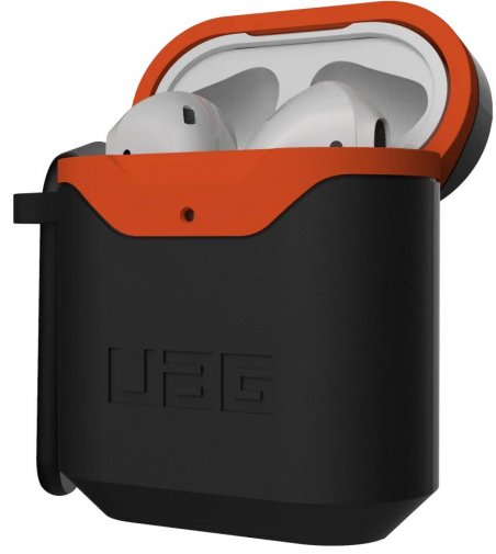 Чохол UAG for Airpods - Standard Issue Hard 001 Black/Orange (10242F114097)