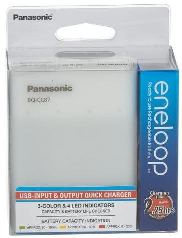 Зарядний пристрій Panasonic BQ-CC87 (4xAA 1900mAh) (K-KJ87MCC40USB)