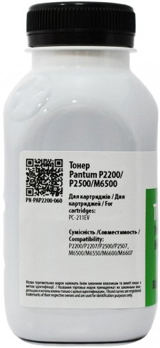 Тонер PATRON for P2200/P2500/M6500 60g Black (T-PN-PAP2200-060)