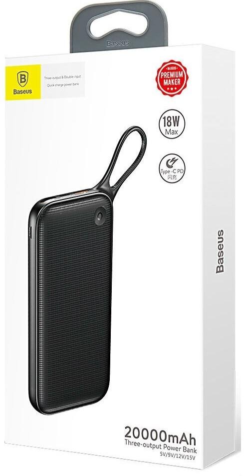 Батарея універсальна Baseus Powerful 20000mAh Black (PPKC-A01)