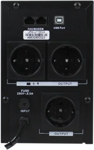 Фото: ДБЖ Logicpower LPM-U1100VA Black ( LPM-U1100VA) № 7 | KTC