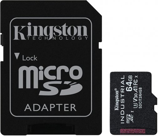 Карта пам'яті Kingston C10 A1 pSLC Micro SDXC 64GB with adapter (SDCIT2/64GB)
