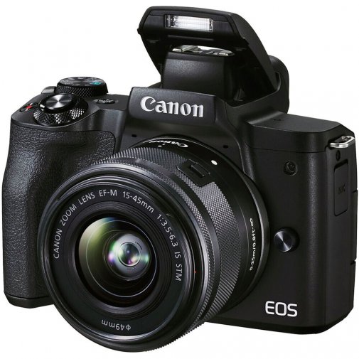 Цифрова фотокамера Canon EOS M50 Mk2 kit 15-45mm IS STM Black (4728C043)