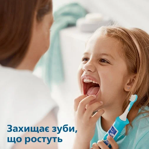 Фото: Електрична зубна щітка Philips Sonicare For Kids Bluetooth Blue (HX6322/04) № 19 | KTC