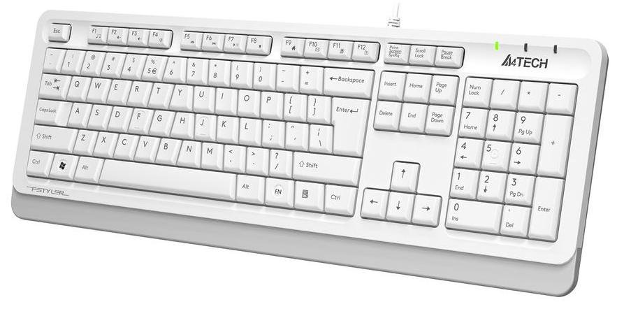 Клавіатура A4tech FKS10 USB White (FKS10 (White))