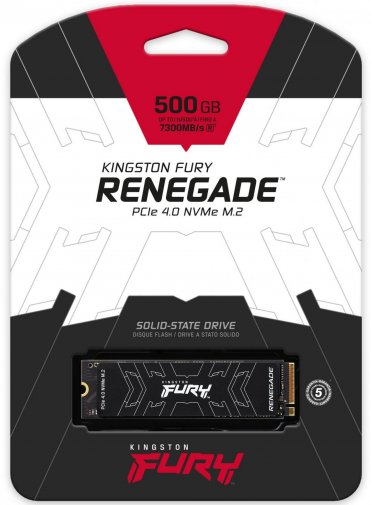  SSD-накопичувач Kingston Fury Renegade 2280 PCIe 4.0 x4 NVMe 500GB (SFYRS/500G)