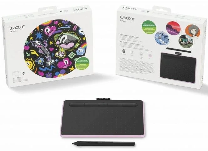 Фото: Графічний планшет Wacom Intuos S Bluetooth Pink (CTL-4100WLP-N) № 6 | KTC