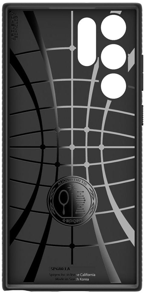 Чохол Spigen for Samsung Galaxy S22 Ultra - Liquid Air Matte Black (ACS03915)