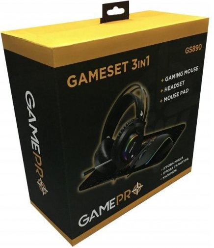 Мишка+килимок+гарнітура GamePro GS890