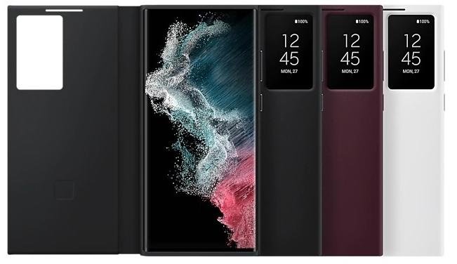 Чохол Samsung for Galaxy S22 Ultra - Smart Clear View Cover Black (EF-ZS908CBEGRU)