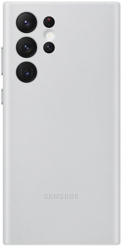 Чохол Samsung for Galaxy S22 Ultra - Leather Cover Light Gray (EF-VS908LJEGRU)