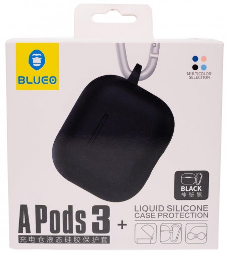 Чохол Blueo for AirPods 3gen - Silicone Case Black