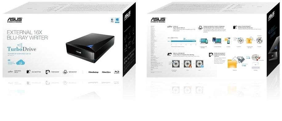 Дисковод ASUS BW-16D1X-U Black (BW-16D1X-U/BLK/G/AS/P2G)