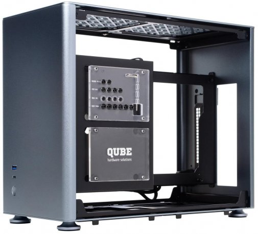 Корпус QUBE A4 Gray Patriot A4 Neptune with window (QBA4I_WGNU3PN)