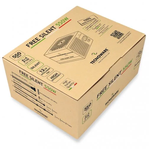 Фото: Блок живлення Tecnoware 550W Free Silent Together On (FAL550FS12) № 9 | KTC