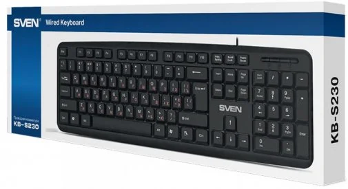 Фото: Клавіатура мультимедійна Sven KB-S230 Black № 10 | KTC