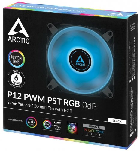 Вентилятор для корпуса Arctic P12 PWM PST RGB (ACFAN00186A)