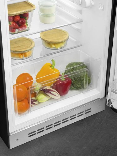 Холодильник однодверний Smeg Retro Style Black (FAB10RBL5)