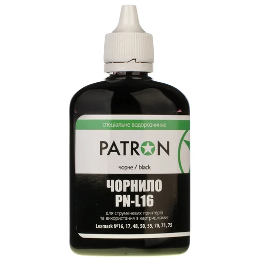 Фото: Чорнило PATRON Lexmark 10N0016 чорне № 5 | KTC