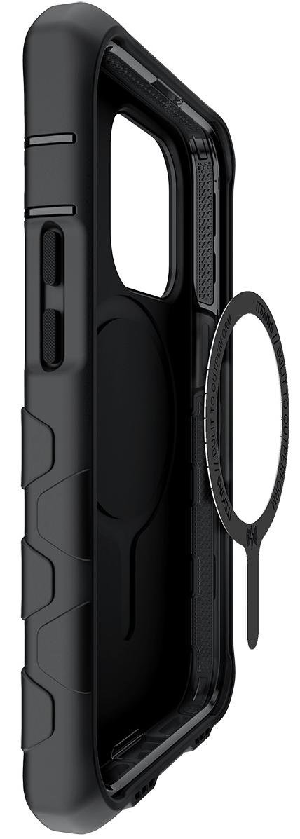 Чохол iTSkins for iPhone 14 Pro VAULT R SOLID with MagSafe Charcoal Black (AP4X-VAMSO-CABL)