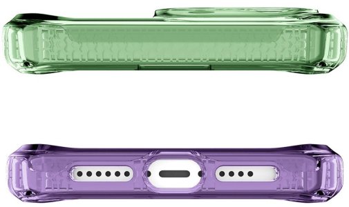 Чохол iTSkins for iPhone 14/13 SUPREME R PRISM with MagSafe light green and light purple (AP4N-SUPMA-LGLP)